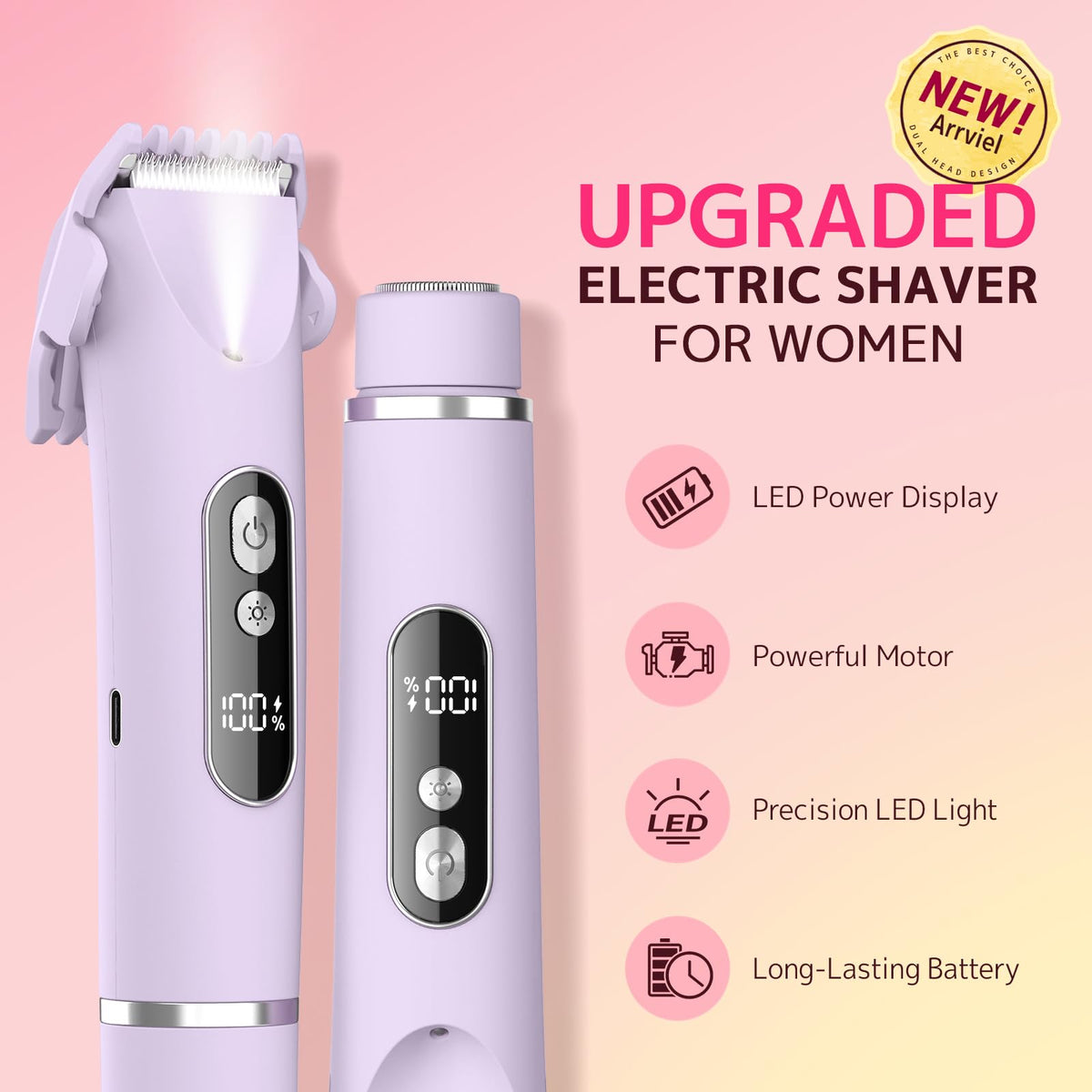 CoolHair Bikini Trimmer waterproof design in shower setting