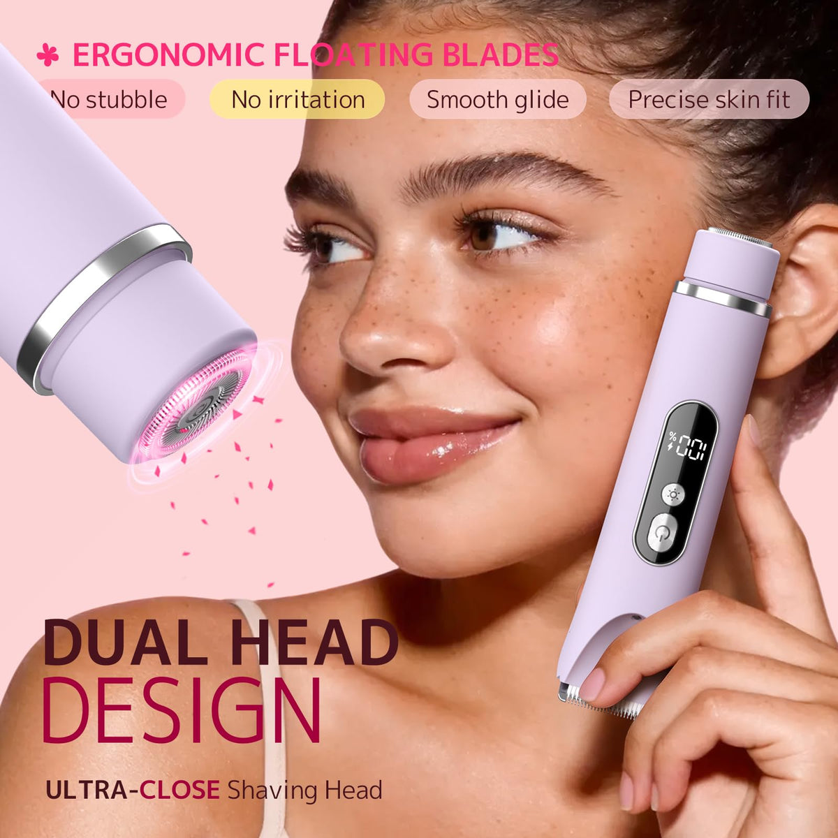 CoolHair Bikini Trimmer with built-in LED light