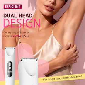 CoolHair Bikini Trimmer with USB charging cable and accessories
