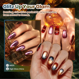 copper amber beetles Cat Eye Gel Nail Polish in packaging
