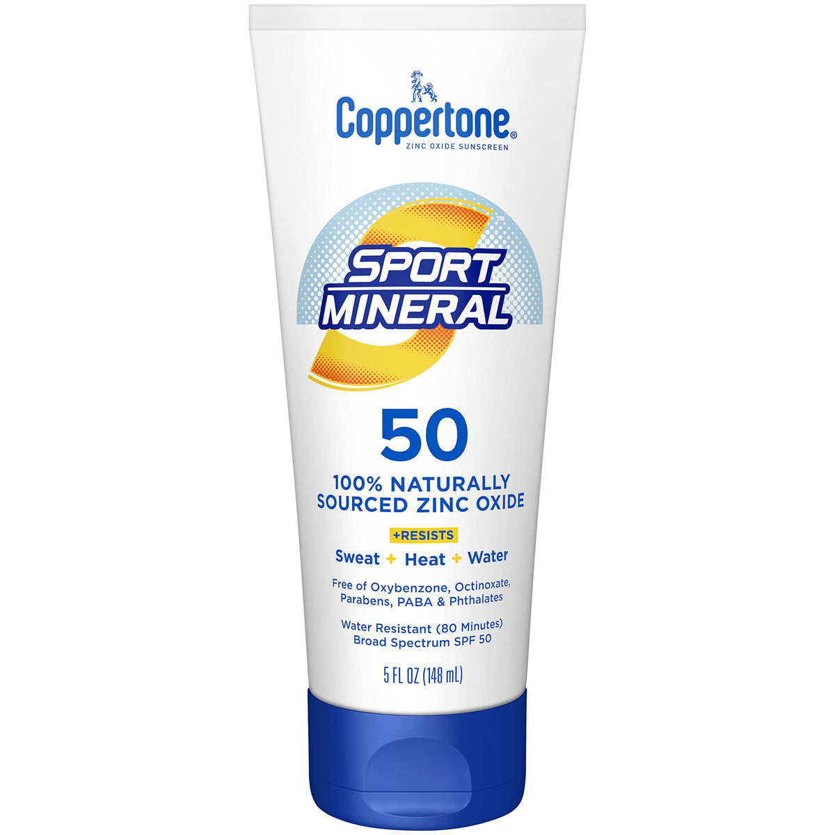 Coppertone Sport Mineral Sunscreen Lotion SPF 50 200g front view
