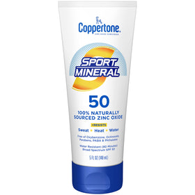 Coppertone Sport Mineral Sunscreen Lotion SPF 50 200g front view
