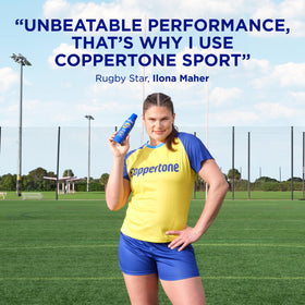 Coppertone Sport Sunscreen Spray bottle side view