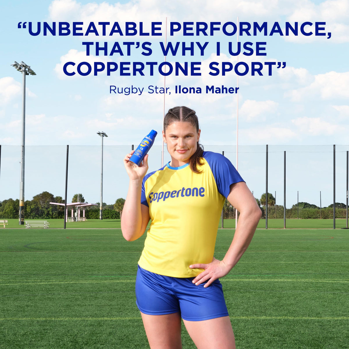 Coppertone Sport Sunscreen Spray SPF 15 back view