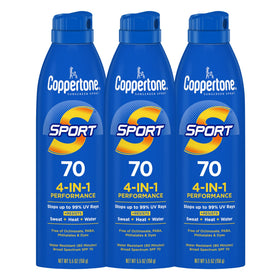 Coppertone SPORT Sunscreen Spray SPF 70 front view