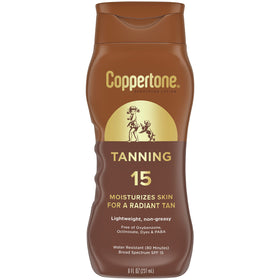 Coppertone Tanning Sunscreen Lotion SPF 8, 8 FL OZ front view