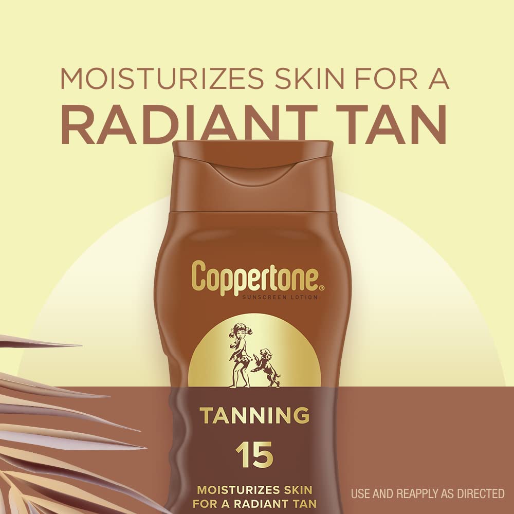 Coppertone Tanning Sunscreen Lotion SPF 8 side view
