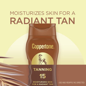 Coppertone Tanning Sunscreen Lotion SPF 8 side view