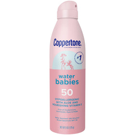 Coppertone WaterBabies Baby Sunscreen Spray SPF 50 front view