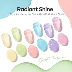 Coral Orange gel nail polish from modelones set