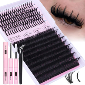 CORUSCATE Lash Clusters Kit 271pcs with lash bond and seal