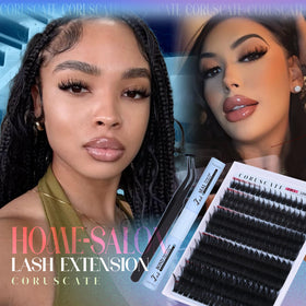 CORUSCATE lash tweezers included in the kit