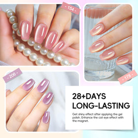 COSCELIA Cat Eye Gel Nail Polish vibrant shades display