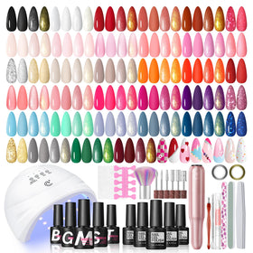 COSCELIA Gel Nail Kit 66pcs with UV light and nail drill