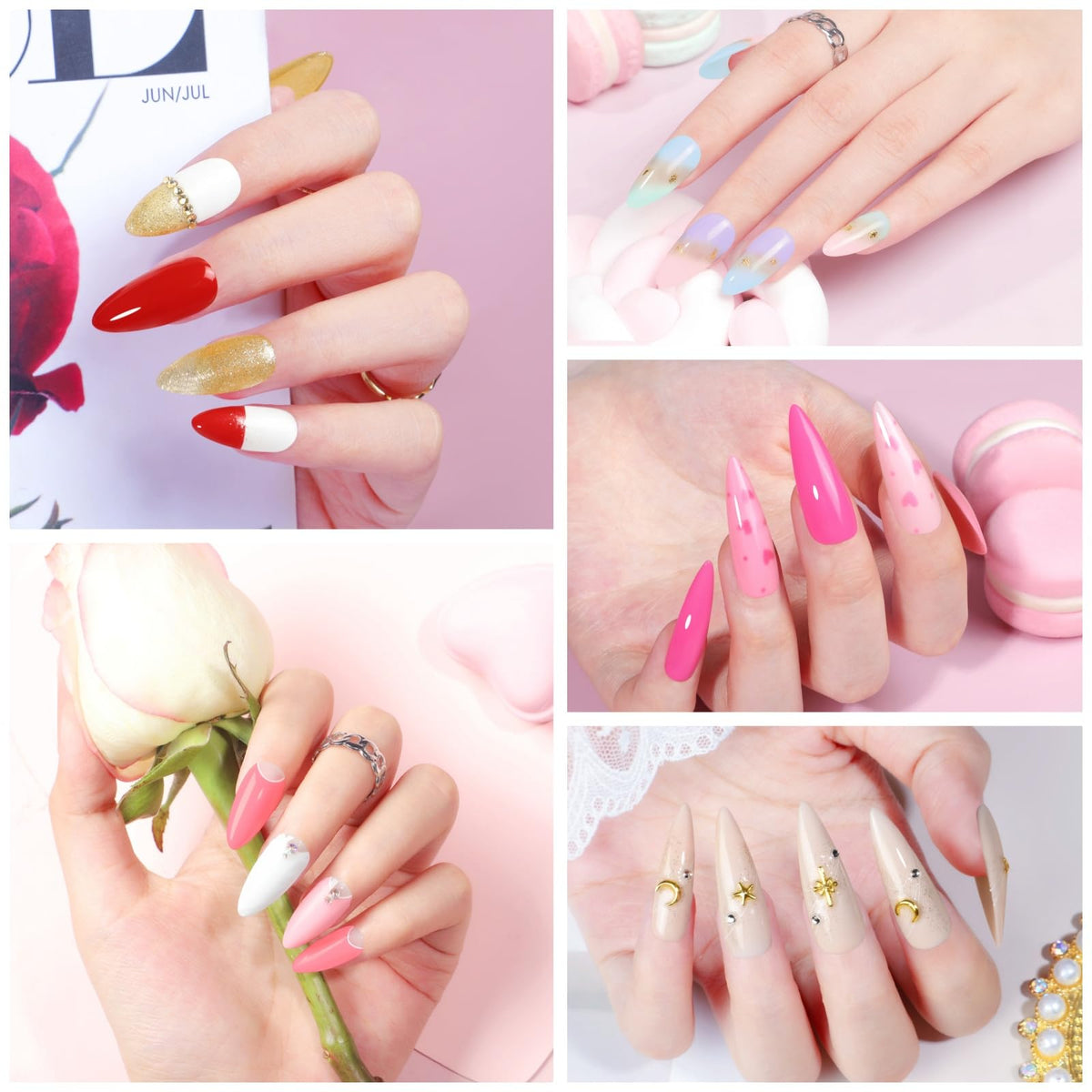 COSCELIA gel nail polish bottles in various colours