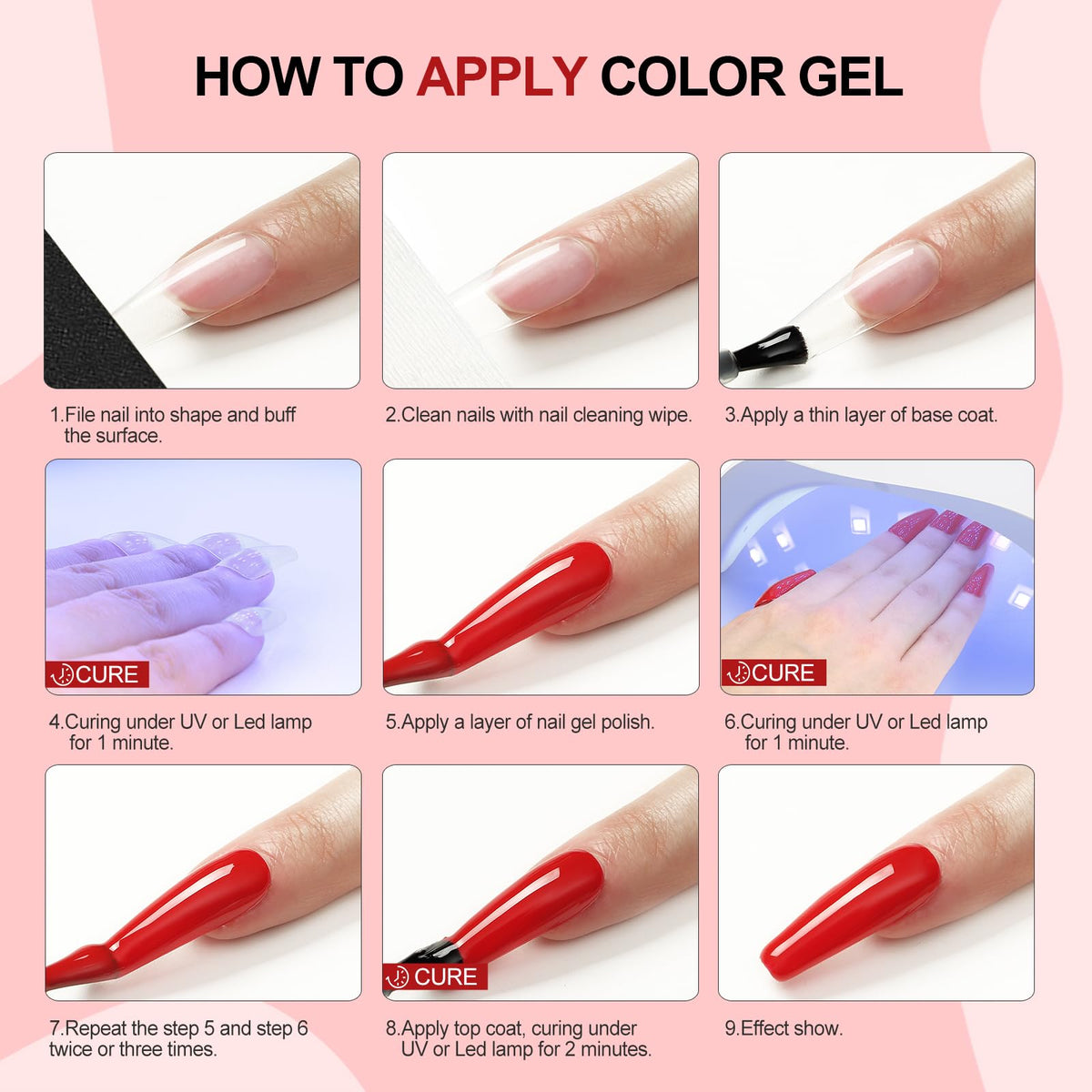 COSCELIA Gel Nail Polish in various shades