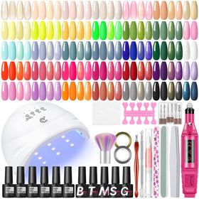 COSCELIA Gel Nail Polish Kit with 35 colours and UV light