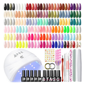 COSCELIA Gel Nail Polish Kit with UV light and 40 colors