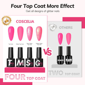 COSCELIA glitter nail decorations included in the kit