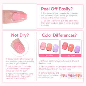 COSCELIA Jelly Gel Polish Set with nail art designs