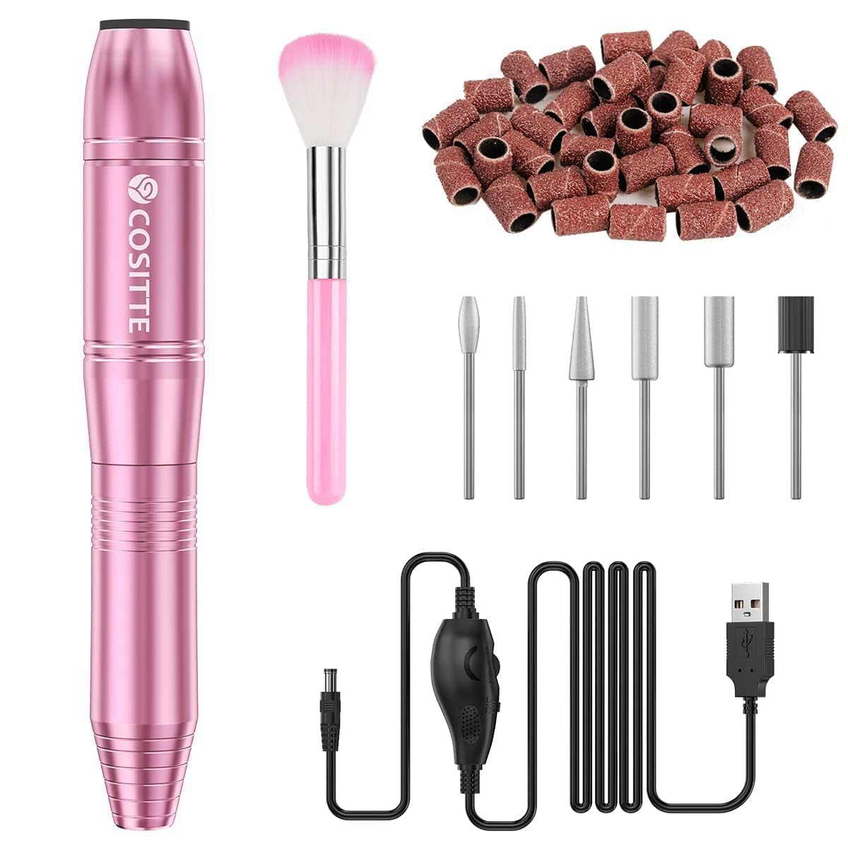 COSITTE Electric Nail Drill in storage box for easy transport
