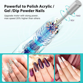 COSLUS C20 Cordless Nail Drill in use during a manicure session