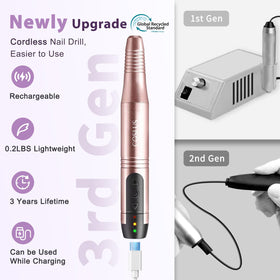 COSLUS C20 Nail Drill kit with accessories on a table