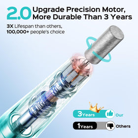 COSLUS C40 Electric Nail Drill being used on nails