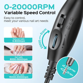 COSLUS C40 Electric Nail Drill lightweight design in hand