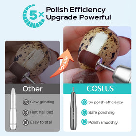 COSLUS C40 Electric Nail Drill showing adjustable speed dial