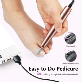 COSLUS C40 nail drill with 6.5ft control cable