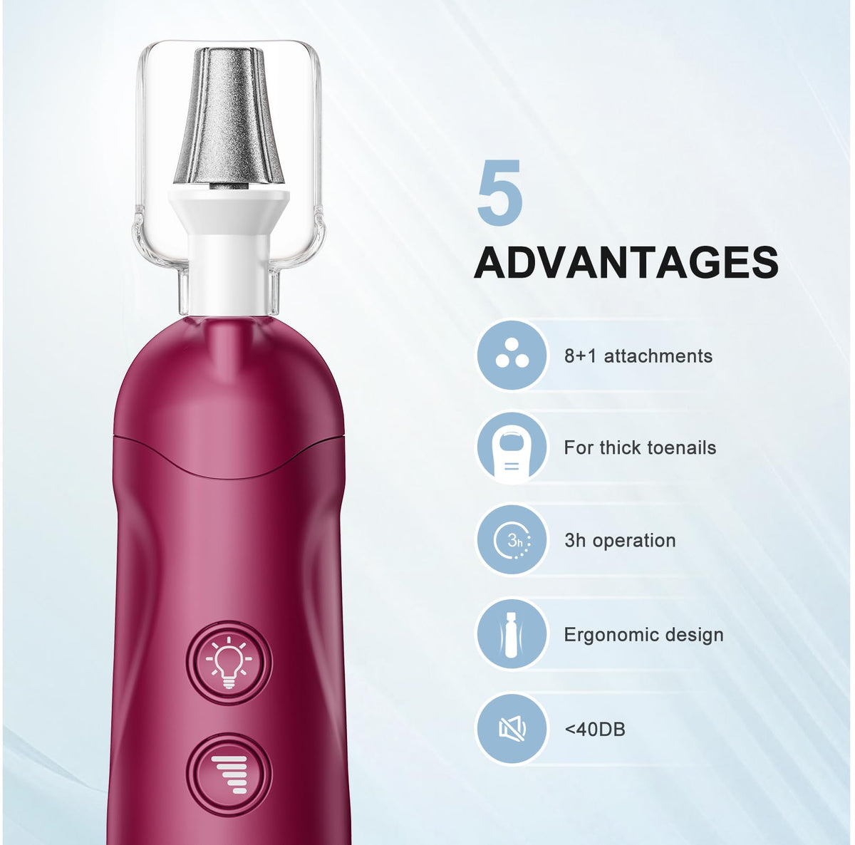 COSLUS C43 electric nail drill with LED light