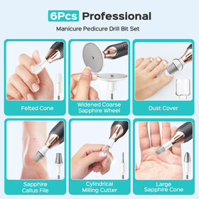 COSLUS C43 manicure pedicure kit in use