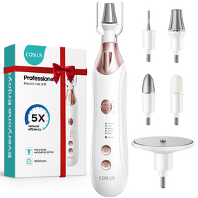 COSLUS C43 Professional Manicure Pedicure Kit with wider grinder front view