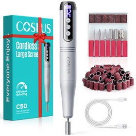 COSLUS C50 Portable Cordless Electric Nail Drill front view