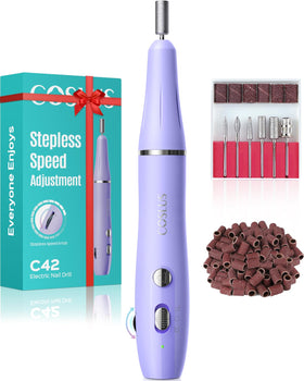 COSLUS Cordless Nail Drill front view with speed control