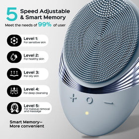 COSLUS Facial Cleansing Brush close-up of cleaning modes