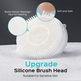 COSLUS Facial Cleansing Brush demonstrating deep cleansing