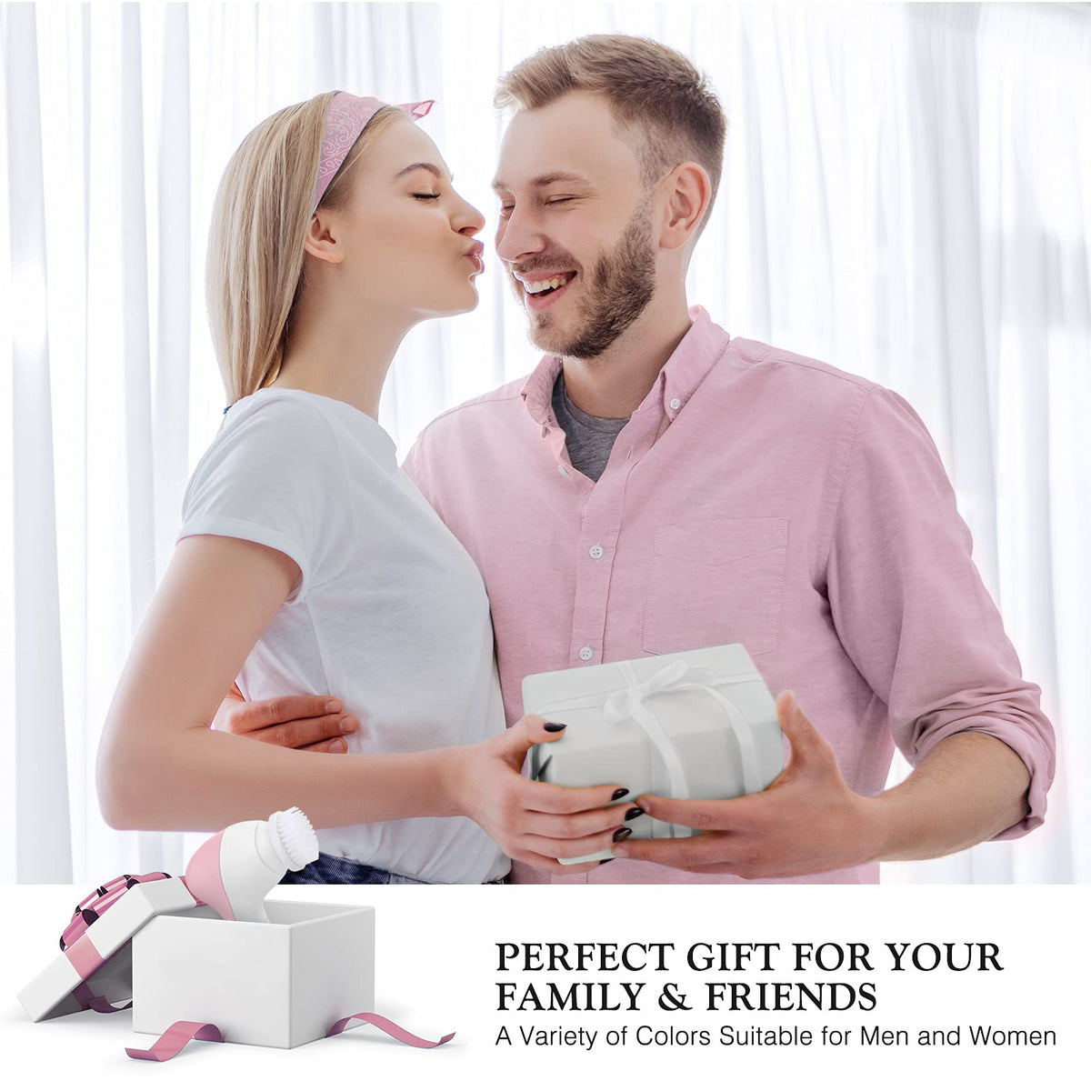 COSLUS Facial Cleansing Brush ergonomic grip design