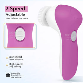 COSLUS Facial Cleansing Brush showing waterproof feature