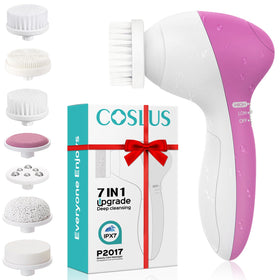 COSLUS Facial Cleansing Brush with 7 interchangeable heads
