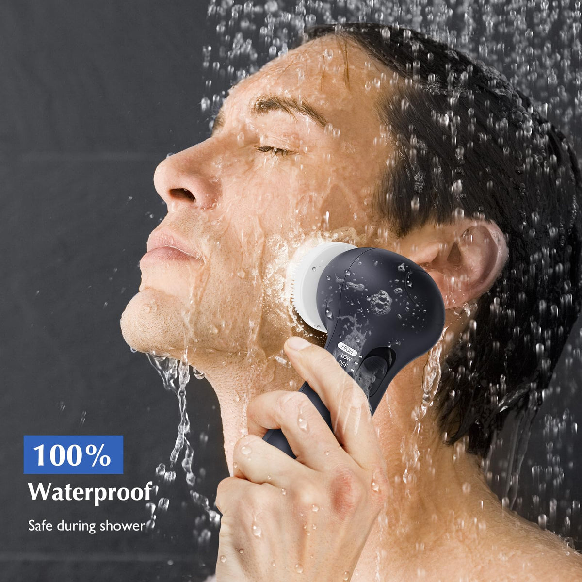 COSLUS Facial Cleansing Brush with pumice stone and sponge