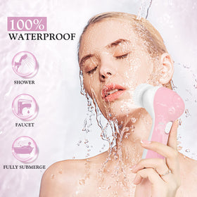 COSLUS Facial Cleansing Brush with pumice stone head