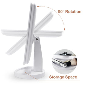 COSMIRROR lighted vanity mirror with detachable 10X magnifying mirror