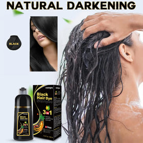 cosmpro Black Hair Dye Shampoo 590g back view