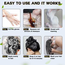 cosmpro Black Hair Dye Shampoo 590g side view