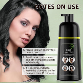 COSMTEK Black Hair Dye Shampoo packaging and bottle