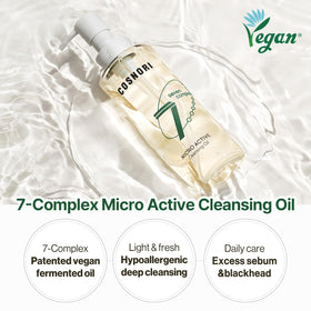 COSNORI Cleansing Oil bottle side view showing label