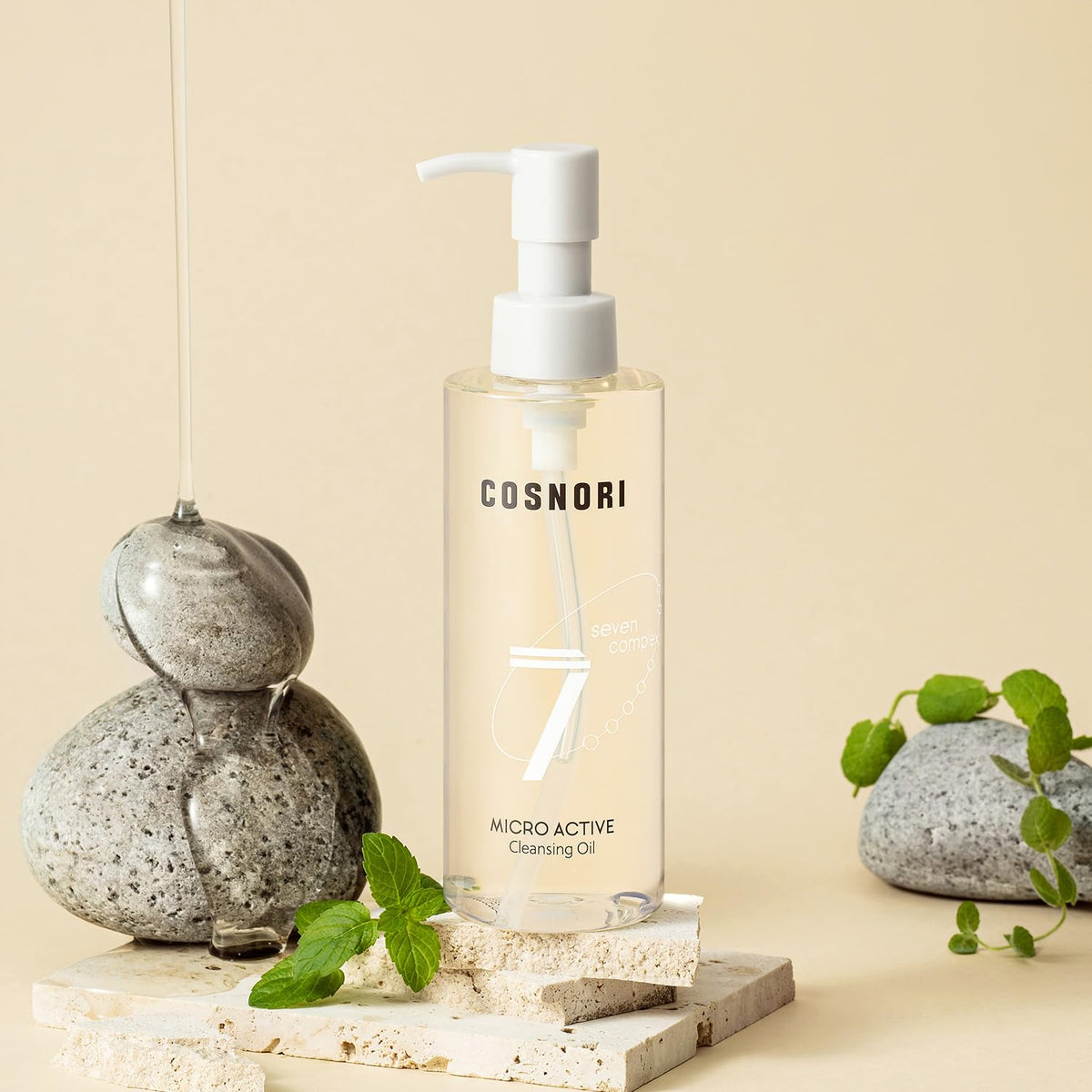 COSNORI Cleansing Oil packaging with dimensions