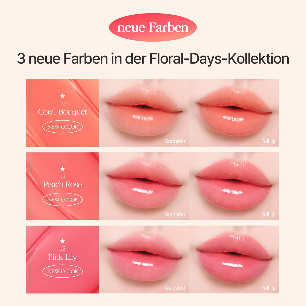 COSNORI Flow Wave Lip Tint 06 DEAR packaging
